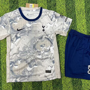 Maillot Training Tottenham+Short 2025 2026 -Gris Bleu